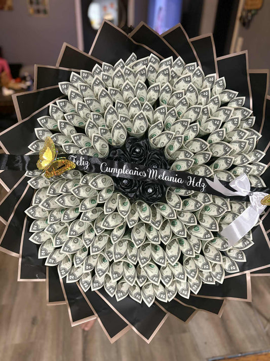 love in black Luxury money Bouquet