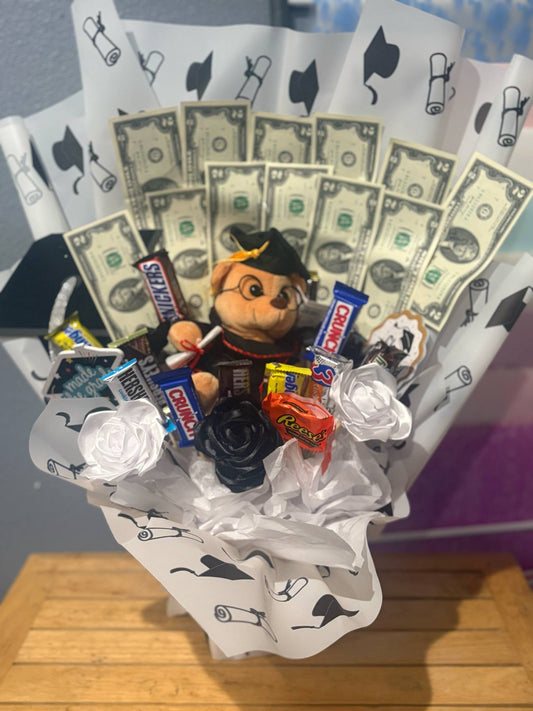 Candy Arrangement With Bills